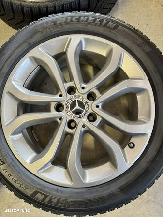 vând set jante aliaj originale Mercedes pe 17” cu anvelope iarnă - 3