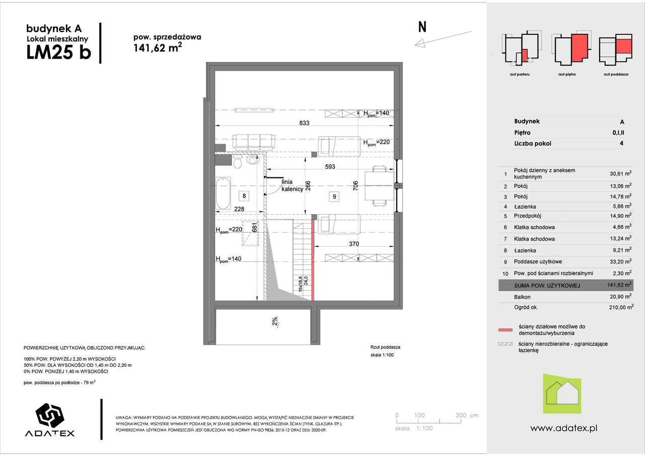 Zielona Podkowa | mieszkanie 4-pok. | 25b - Pełny obrazek: 3/18