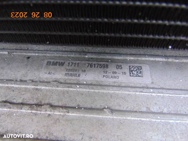 Trager BMW X1 f48 f49 radiatoare apa clima intercooler radiator ventilator armatura bara fata - 8