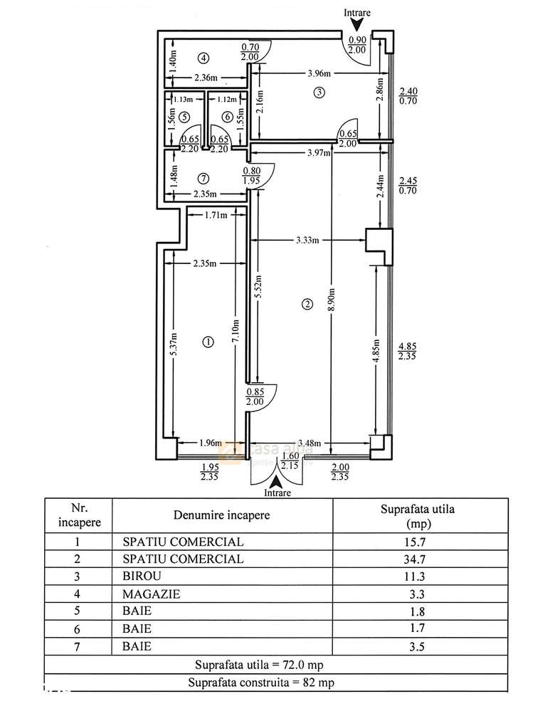 Nicolina - prima statie, spatiu comercial de vanzare, 72mp - Imagine principală: 1/2