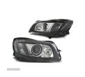 FAROIS FRONTAIS PARA OPEL INSIGNIA 08-13 LED FUNDO PRETO - 1