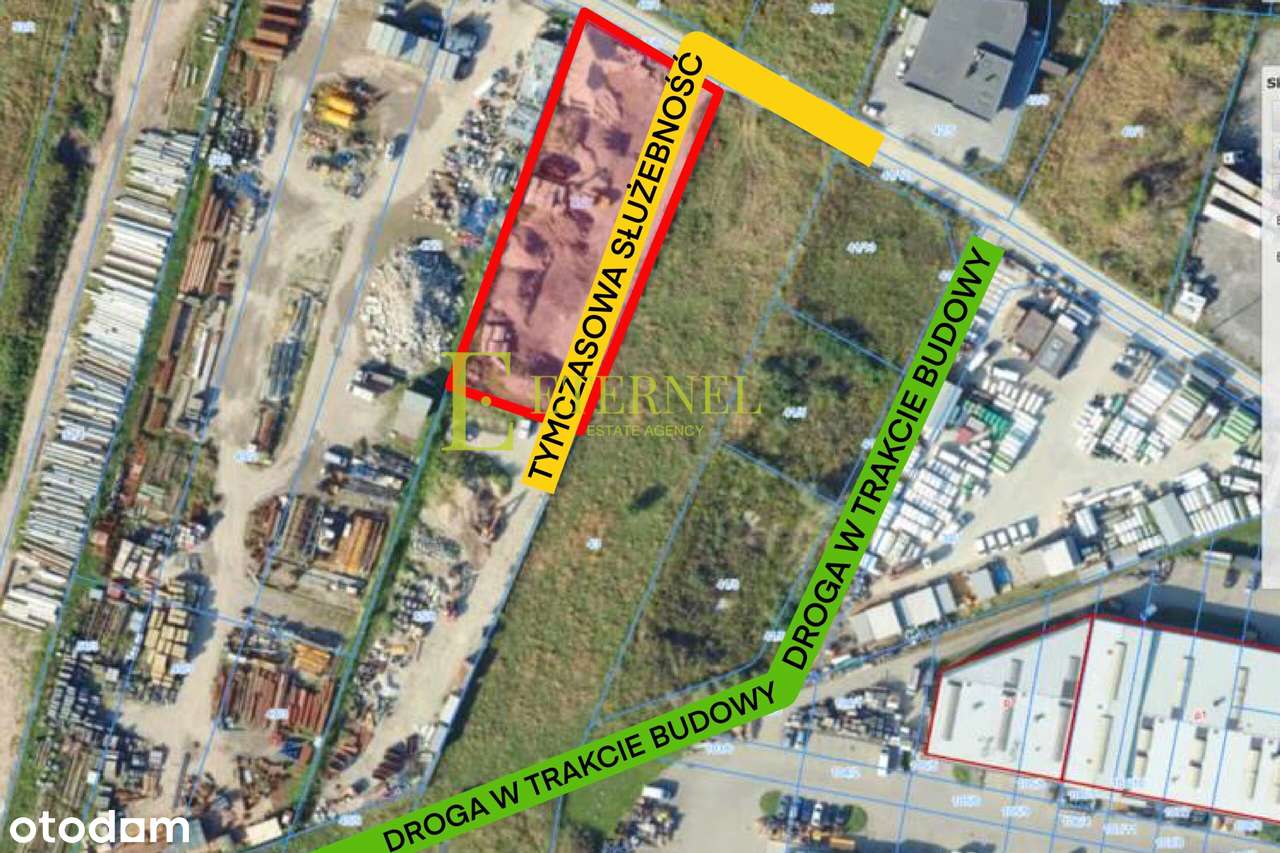 Działka przemysłowa, sprzedaż 2562m2 z pozwoleniem na halę 1100m2-3