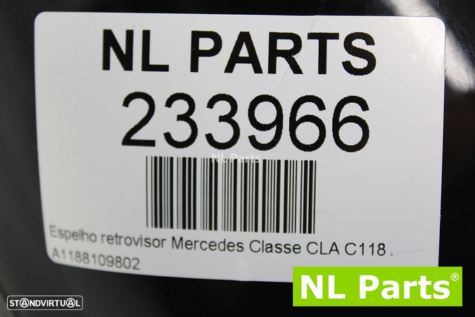 Espelho retrovisor Mercedes Classe CLA C118 A1188109802 - 11