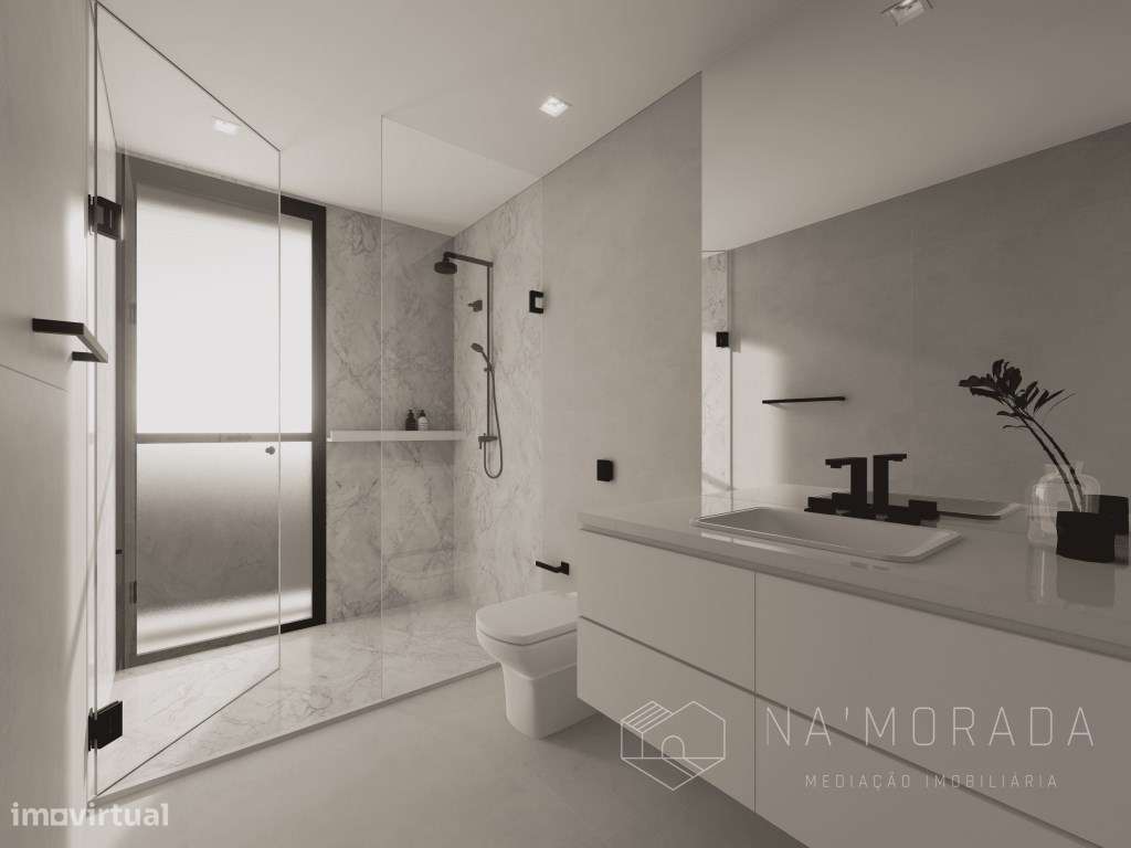 Apartamento T3 com terraço de 40m2 em São Félix da Marinha-7