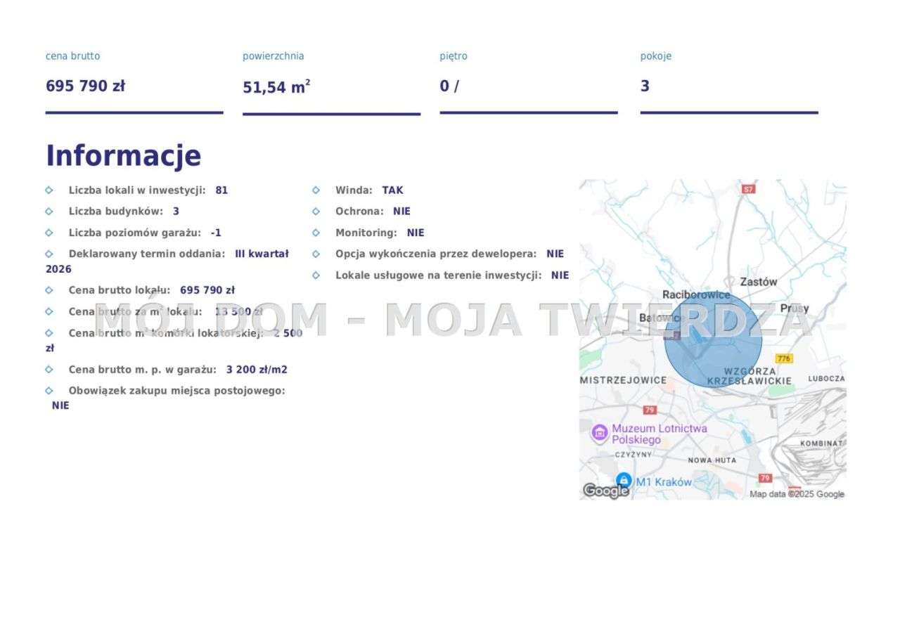 3-pokojowe mieszkanie z dużym balkonem – Wzgórza Krzesławickie, Kraków-5