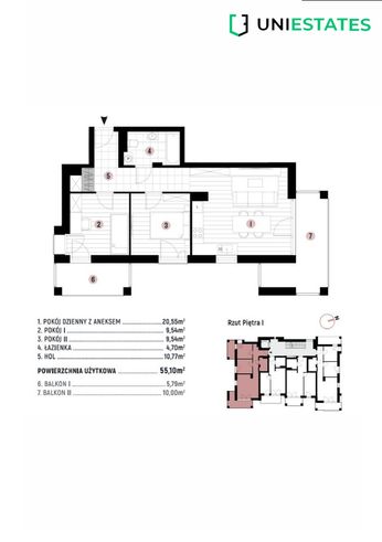 Piaskowa | Prądnik Biały | 3 pokoje | 55 m2 | 2024