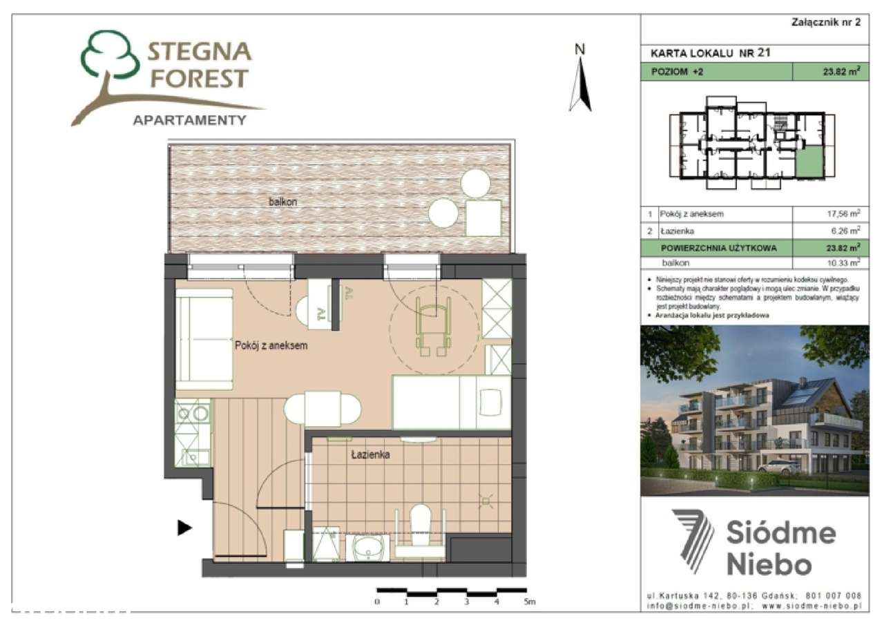 M21 - inwestycyjny apartament - Pełny obrazek: 2/6