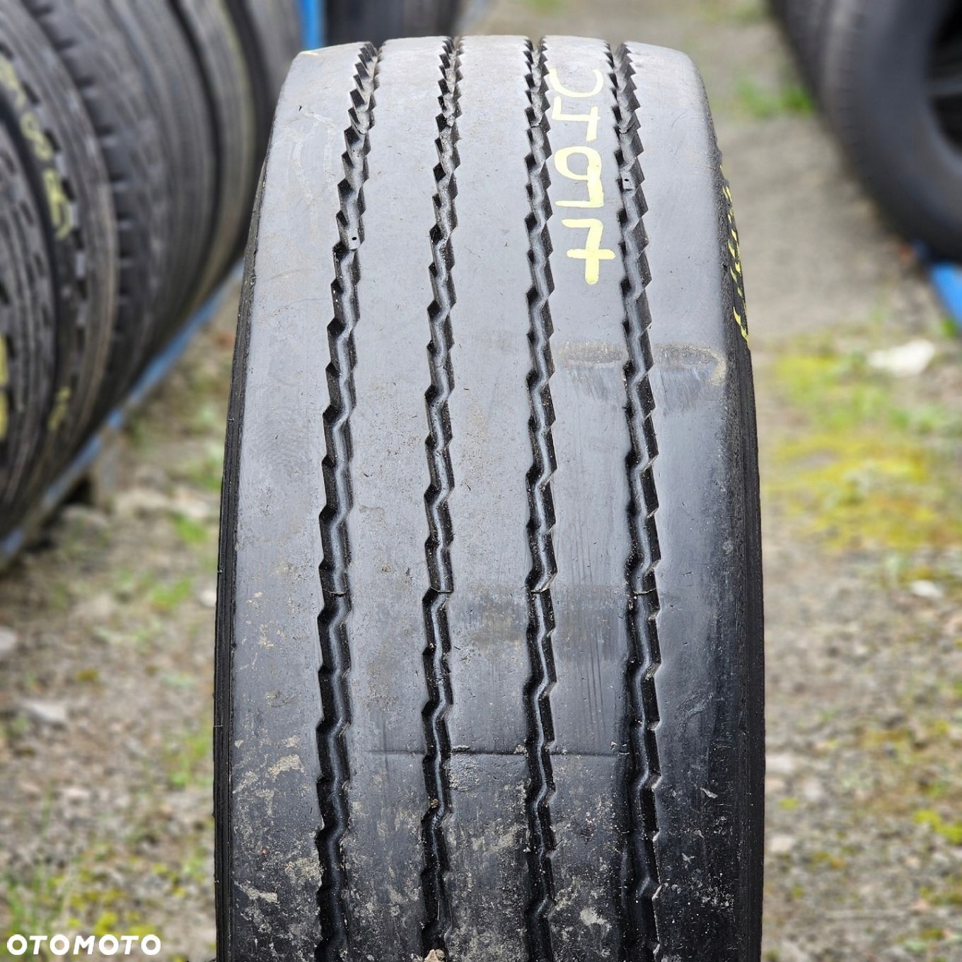 265/70R19,5 HANKOOK TH22 10mm 2021rok OPONA UŻYWANA NACZEPOWA NACZEPA U497 - 1