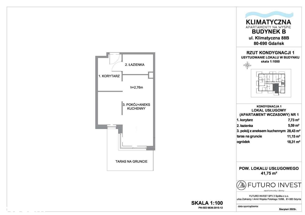 Inwestycja na wyspie- Apartamenty Klimatyczna B1/1 - Pełny obrazek: 2/7