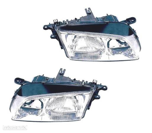 FARÓIS OPTICAS COM REGULAÇÃO MANUAL PARA MAZDA 626 00-02 - 1