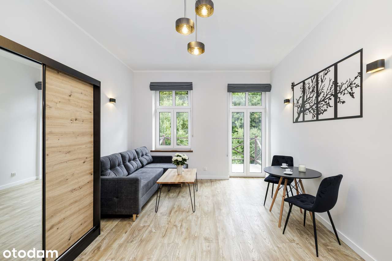 Nowa Ruda | ul. Piastów | 26,5 m² + taras 6 m² | Widok na park - Pełny obrazek: 4/9