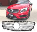 GRELHA FRONTAL LOOK DIAMOND PARA MERCEDES CLASSE A W176 16-18 CROMADO - 1