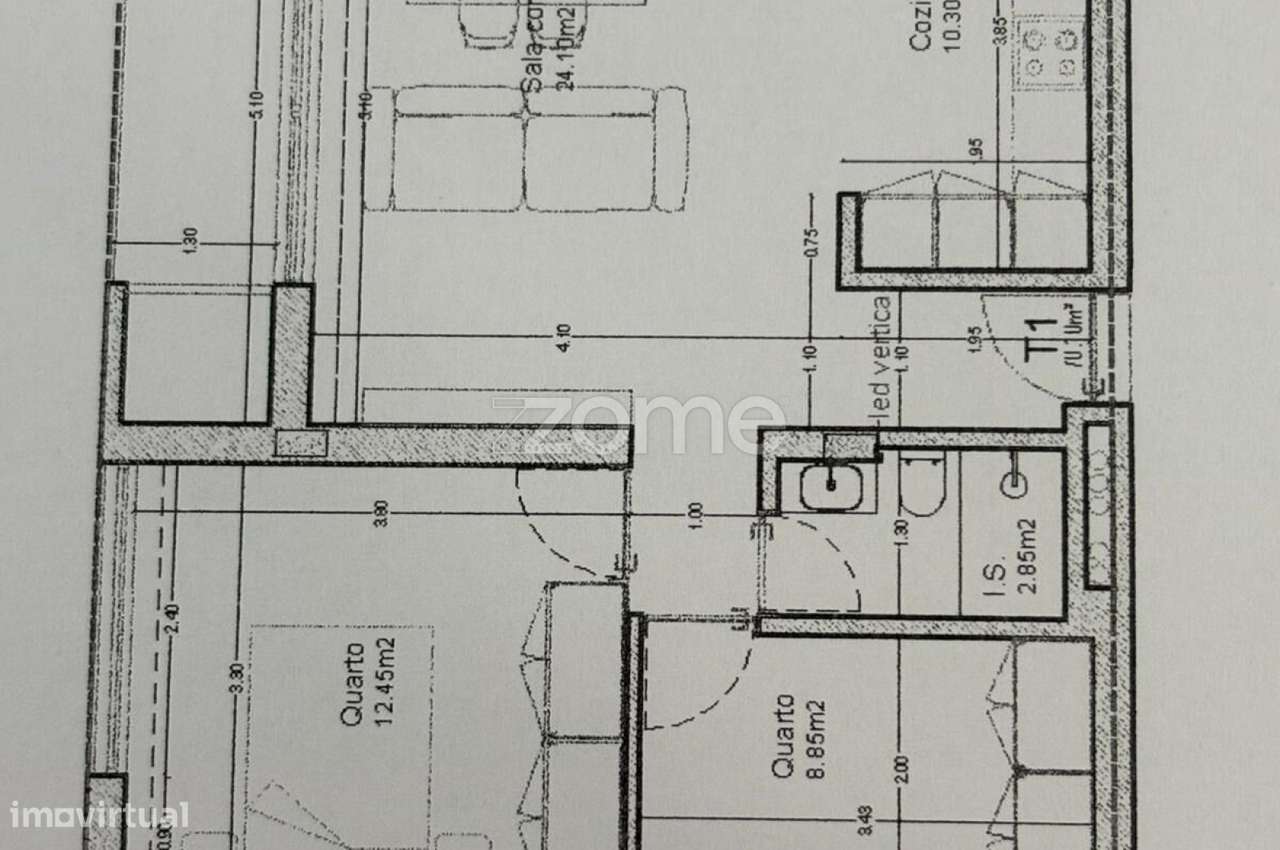 Apartamento T1+1, 70m, F/R"S", Vila Nova Residence, Vila Boa, Barcelos-2