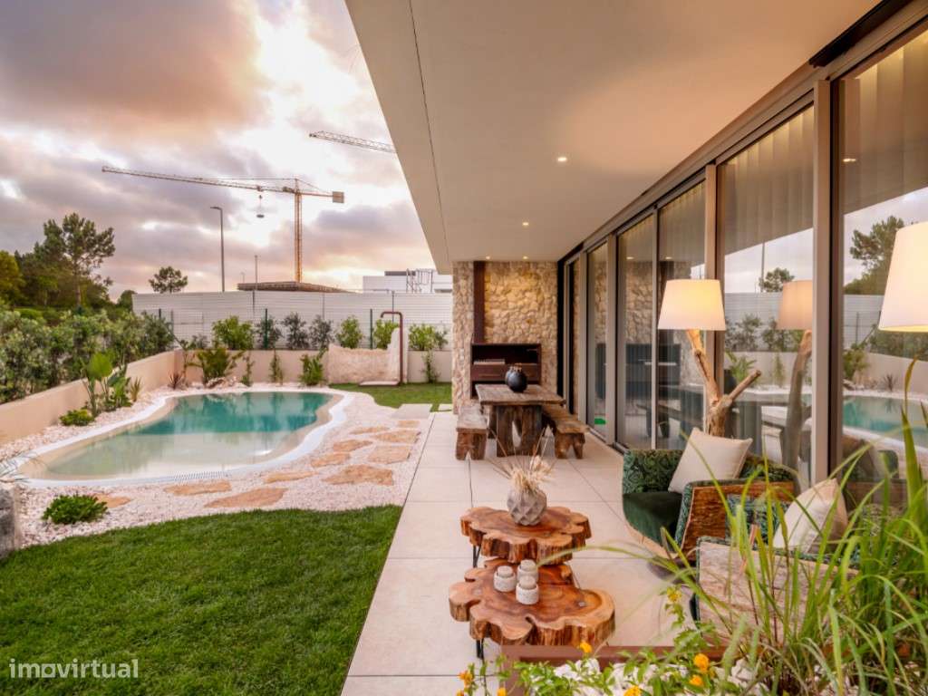 Moradia de extraordinária qualidade junto à lagoa, golfe e praia-14