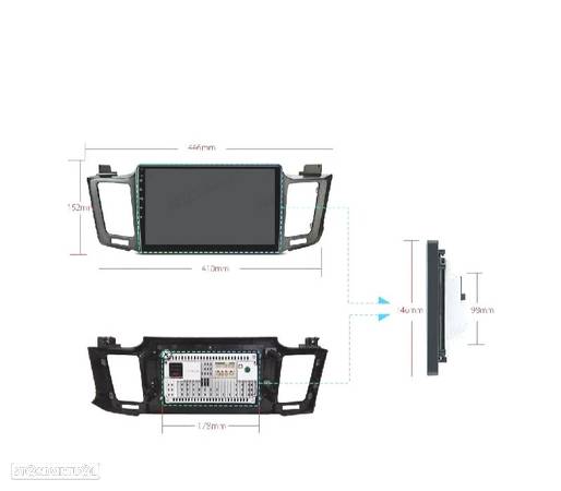 AUTO RADIO GPS ANDROID 12 PARA TOYOTA RAV4 13-17 - 3