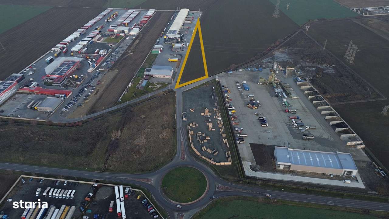 Teren Extravilan 10.200 mp – Zona Industriala Est Arad, Comision 0% - Imagine principală: 3/6