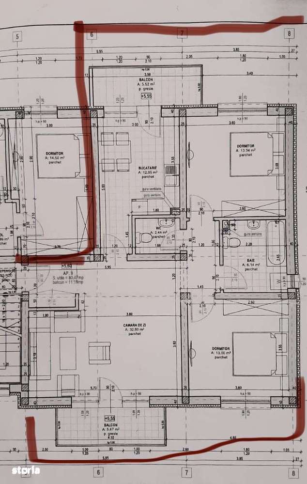 Apartament 3 camere – 80 mp utili plus pod pe toata suprafața - Imagine principală: 5/9