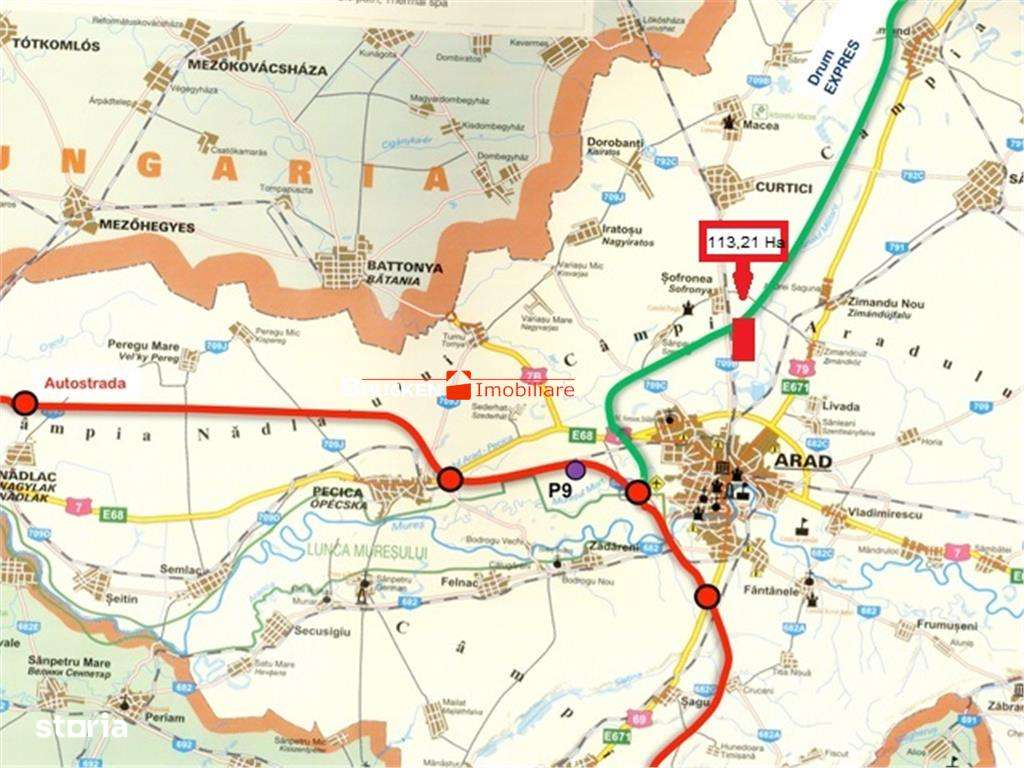 113,21 ha in nordul Aradului, la iesirea de pe drumul expres-3