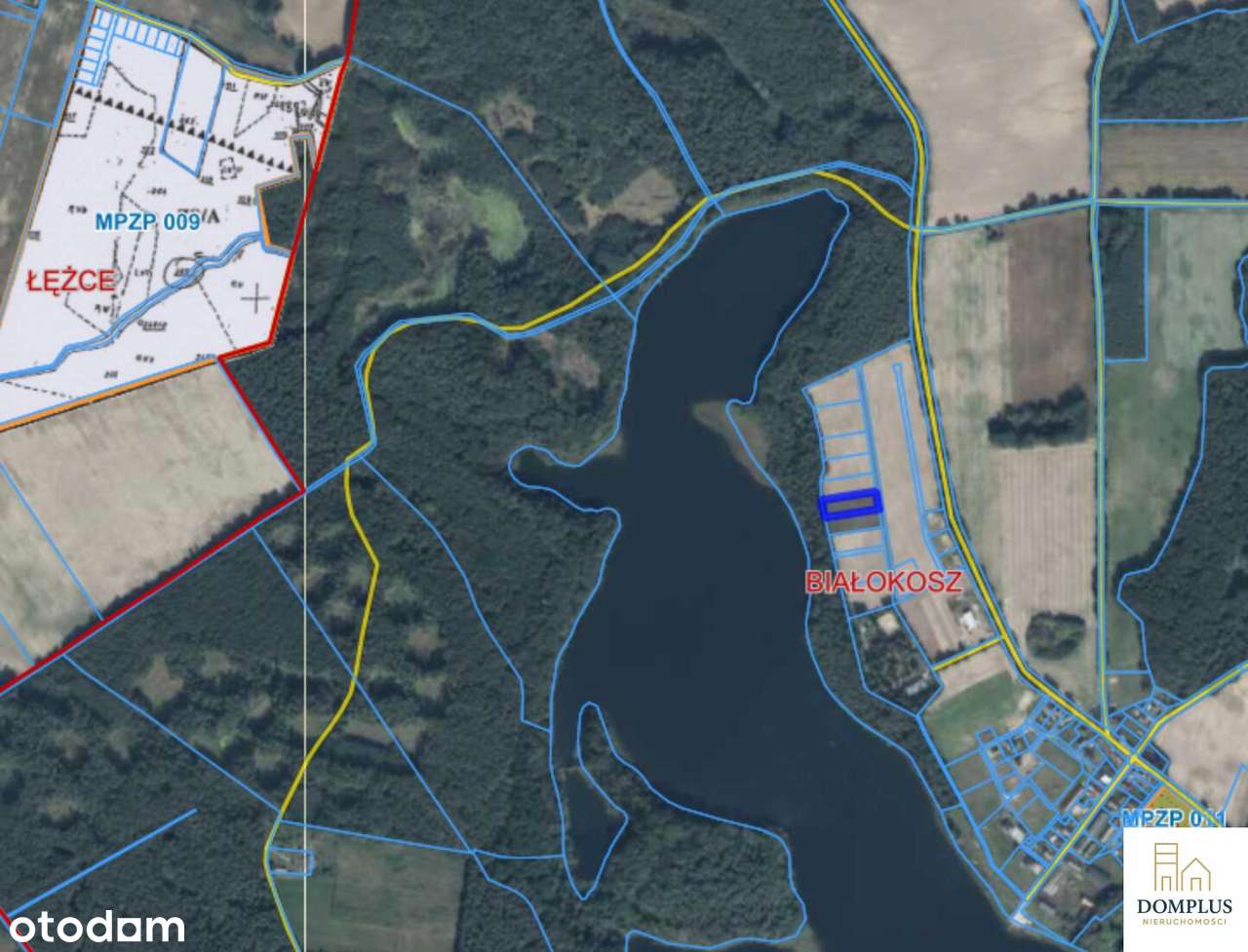 Dwie działki o pow. 0, 6415 m2 pierwsza linia brzegowa Białokosz - Pełny obrazek: 4/4