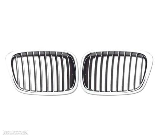 GRELHAS FRONTAIS CROMADAS PARA BMW SERIE 5 E39 95-03 - 2