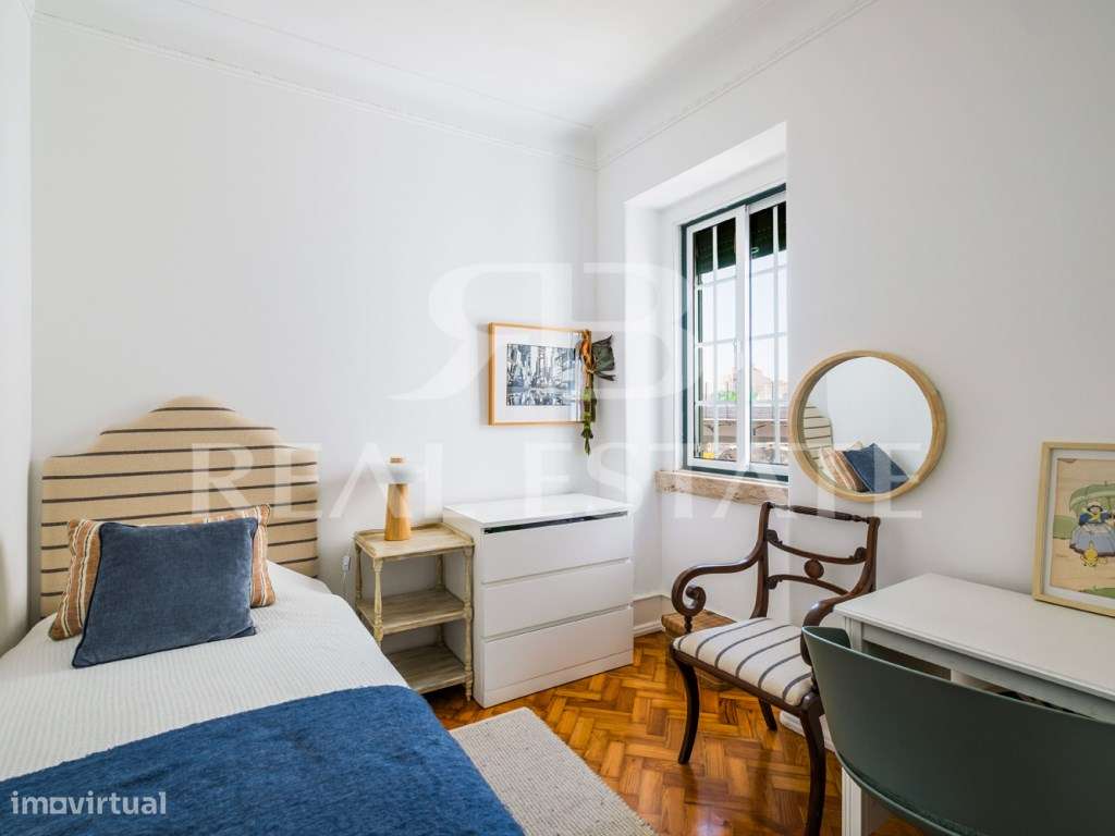 T3 com 1 Suite + Pátio comum e alguma VISTA RIO | RESTELO - Lisboa.-11