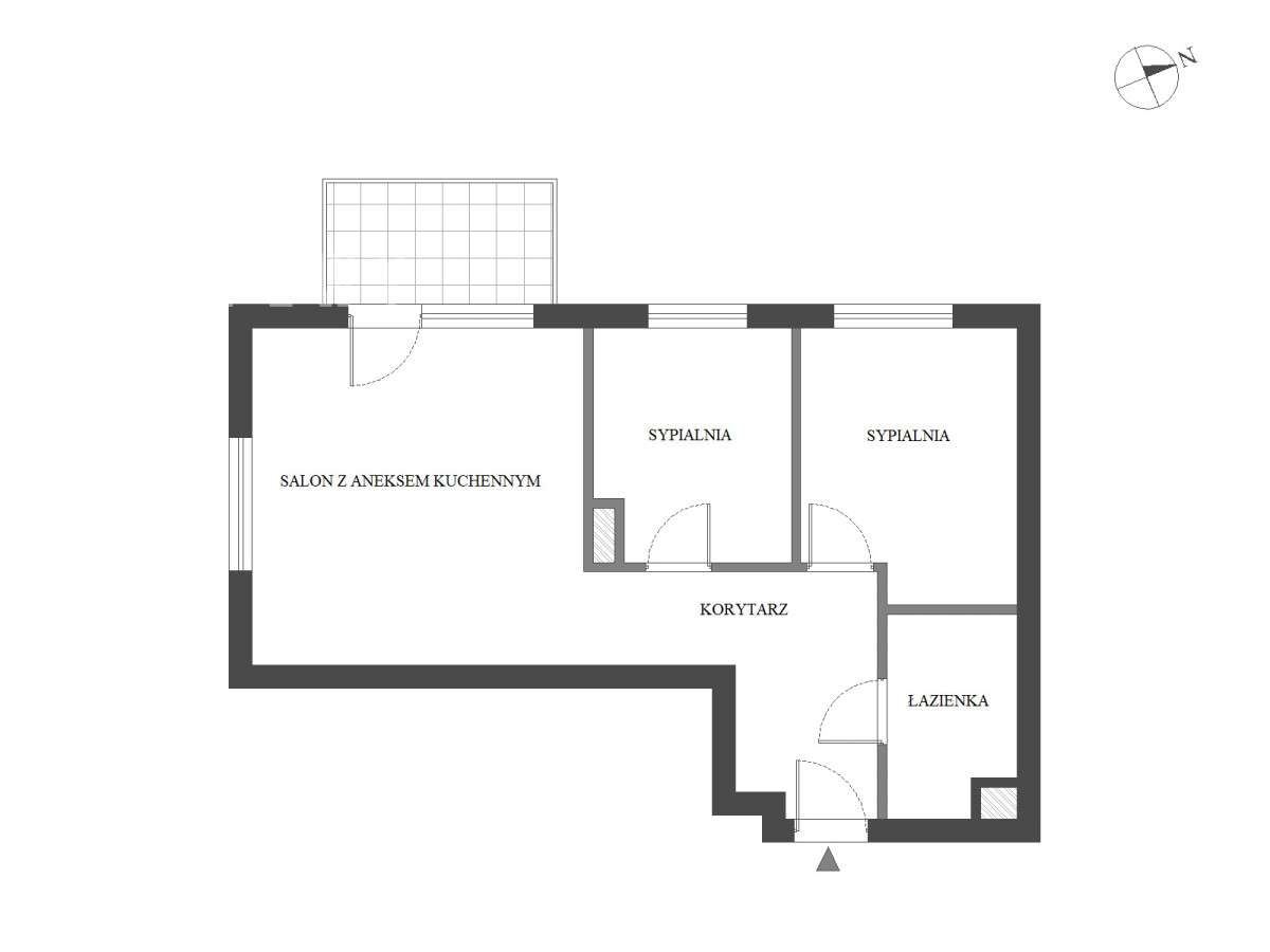 Nowoczesne mieszkanie na Bielanach - Pełny obrazek: 5/5