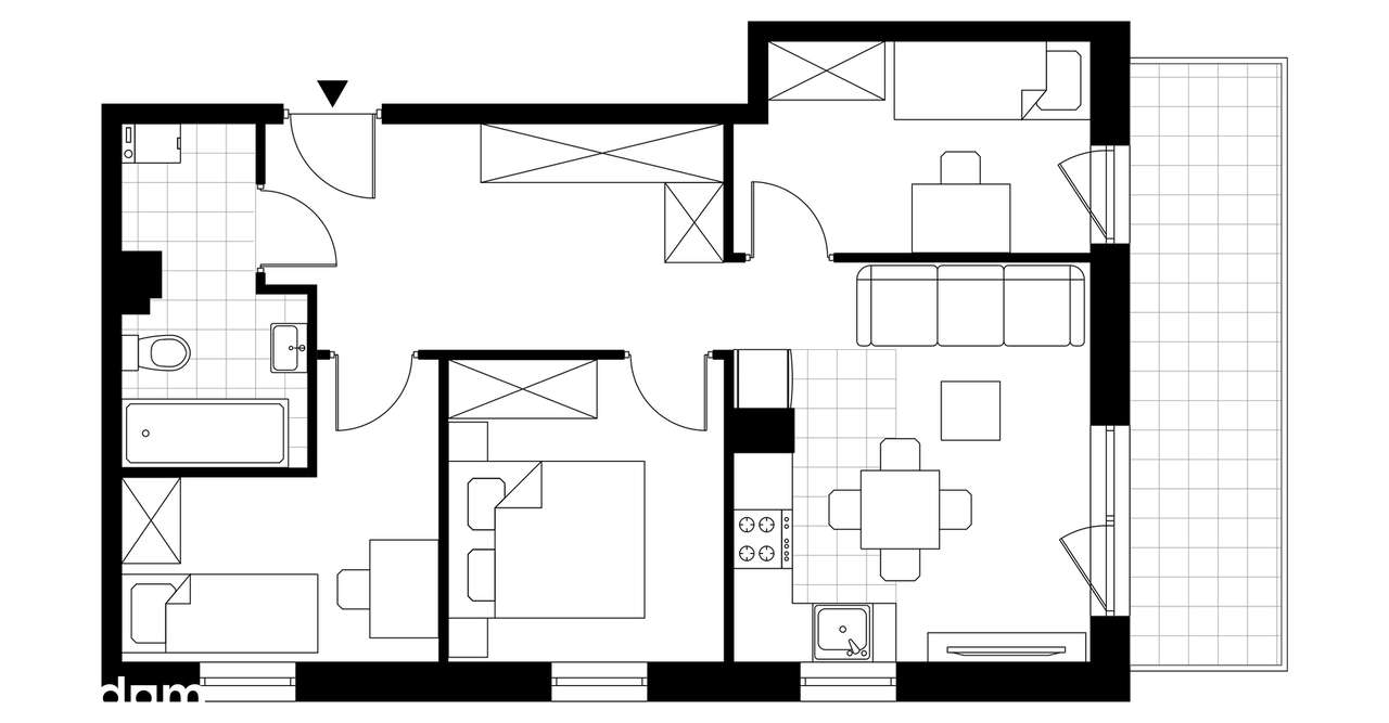 4-pokojowe mieszkanie 53m2 Bez Prowizji - Pełny obrazek: 3/8
