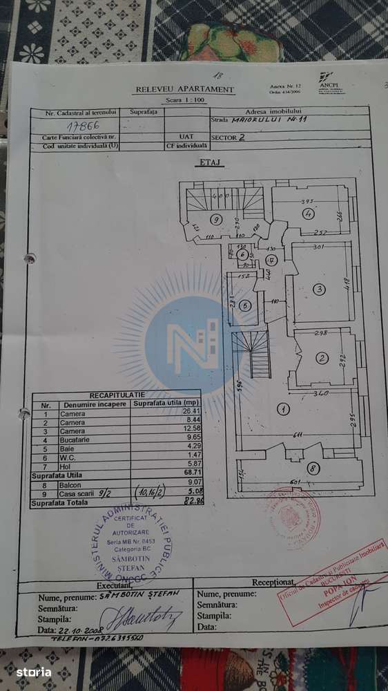 Apartament 3 camere  in vila Barbu Vacarescu-2