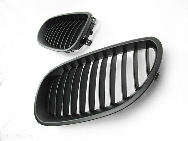 Grile negre pentru BMW E60 Seria 5 03-10 model sport M5 negru mat sau lucios - 4