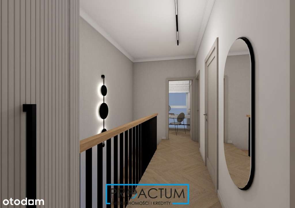 Nowoczesny dom szeregowy z ogródkiem i garażem-19