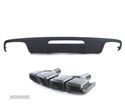 DIFUSOR PARA MERCEDES CLS C218 15-18 PRETO MATE + PONTEIRAS ESCAPE - 2