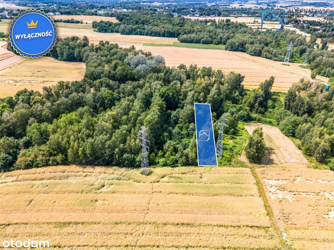 Działka rolno-leśna -15tys. Łagiewniki - Pełny obrazek: 5/12