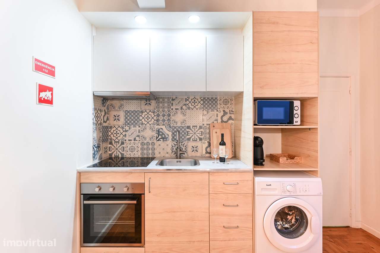 T1 Mobilado e Equipado - Despesas incluídas - Arrendamento Temporário - Grande imagem: 4/10