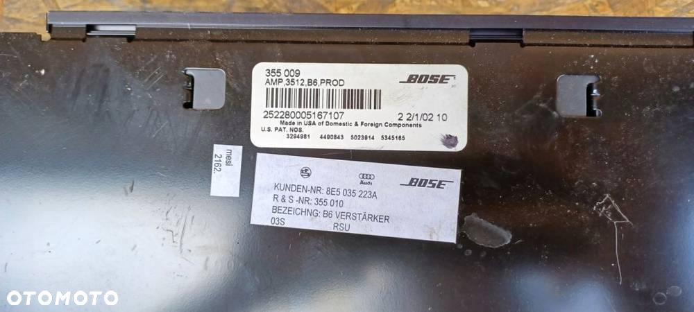 AUDI A4 B6 WZMACNIACZ AUDIO BOSE 8E5035223A - 2