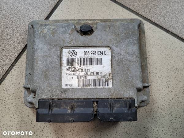 Komputer sterownik silnika VW Polo 6N2 1,4 16V 55kW 75KM AUA 036998034D - 1