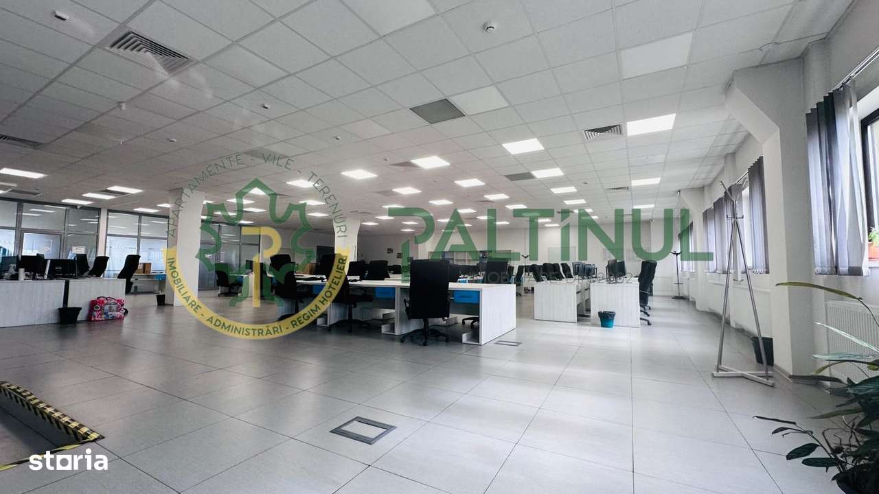 Spațiu birouri 380 mp – open-space + 3 birouri, malul Cibinului, Sibiu - Imagine principală: 5/10