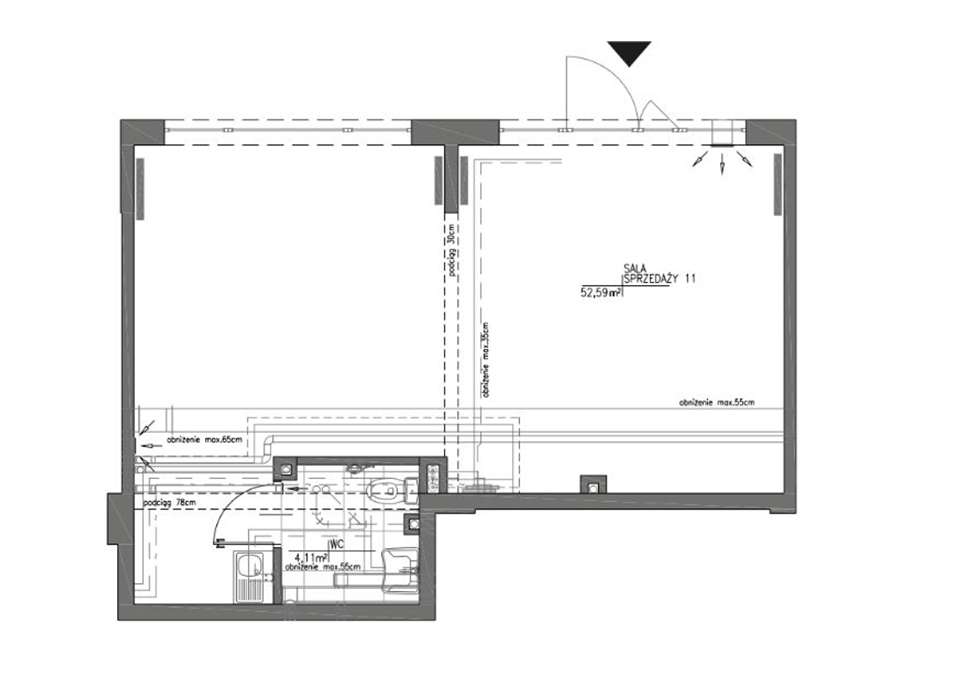 Uniwersalny LOKAL na usługi 56 m2 z najemcą- Mokotów, Bezpośrednio - Pełny obrazek: 5/8