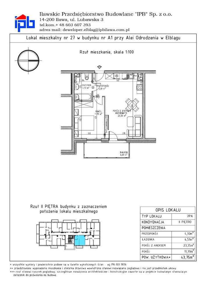 Kaskada Park | Mieszkanie 27 - Pełny obrazek: 2/7
