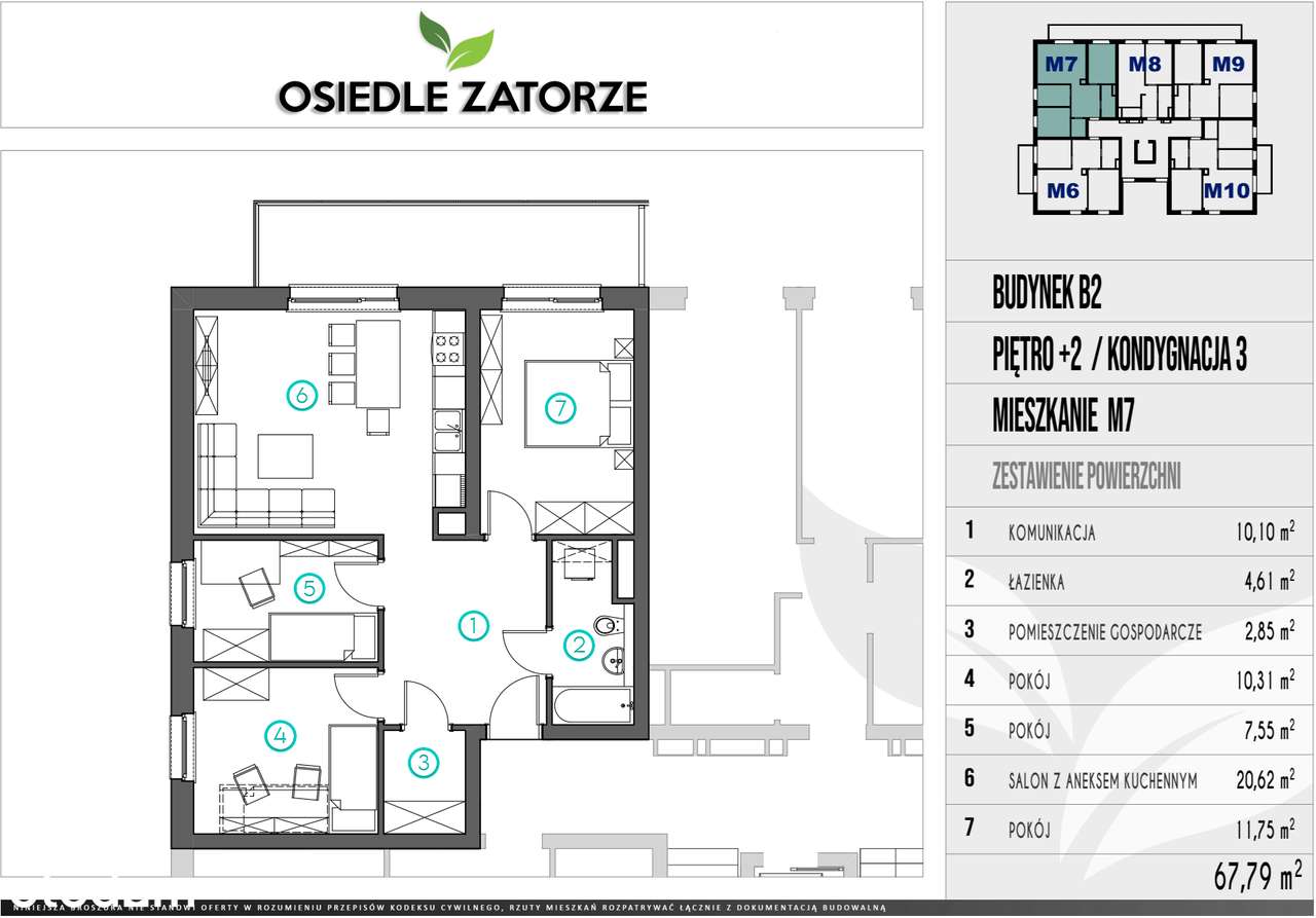 Nowa inwestycja 67m2 - Legnica ul. Słubicka-3