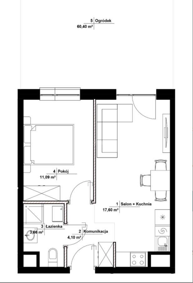Ogródek aż 60m²| 2pok. 36m²| Doskonała lokalizacja-12