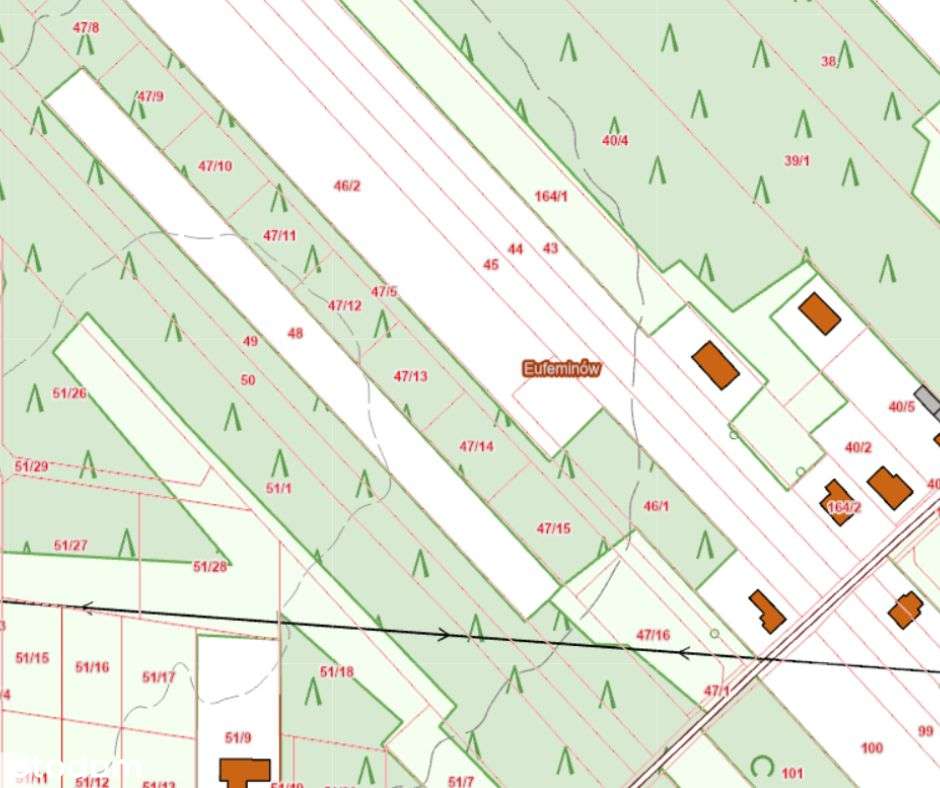 Działka z warunkami zabudowy – Eufeminów, gm. Brzeziny.-3