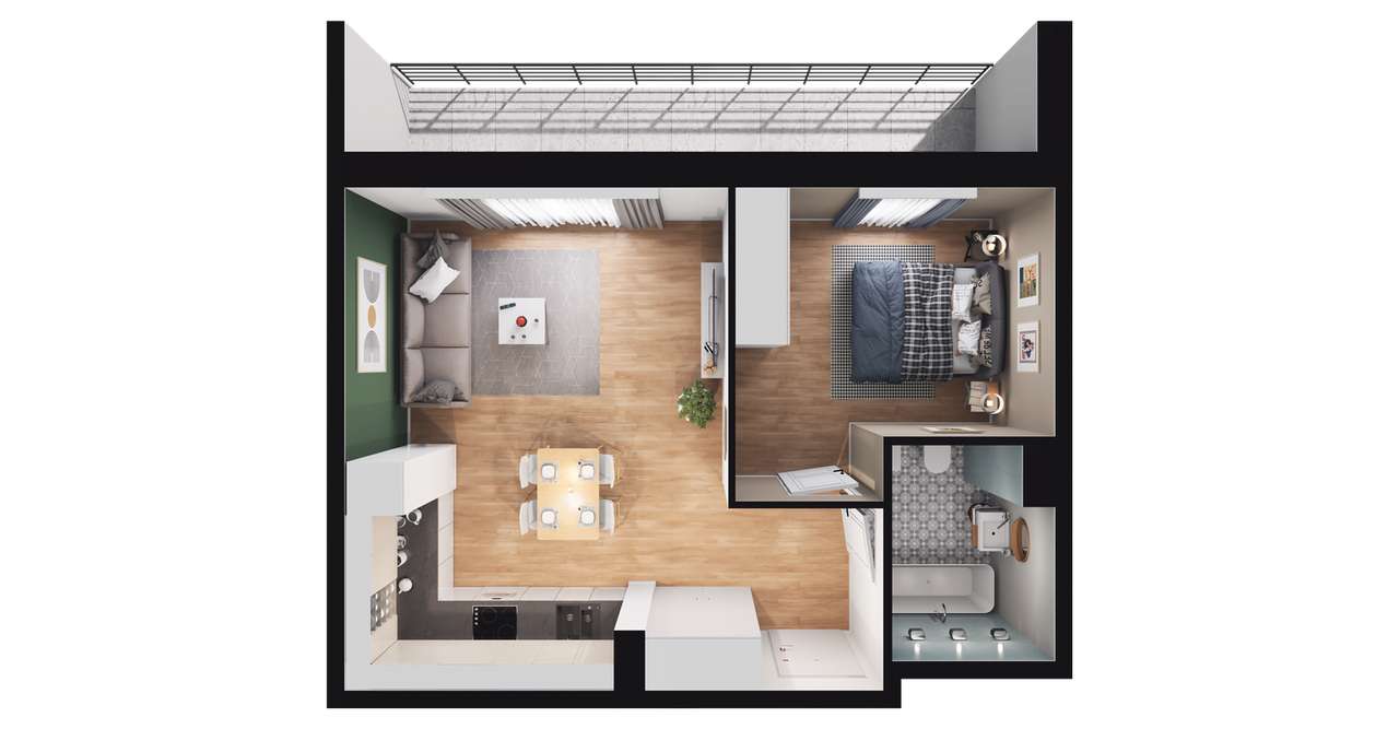 Fokus Bielany  | mieszkanie 2-pok. | 12 - Pełny obrazek: 3/8