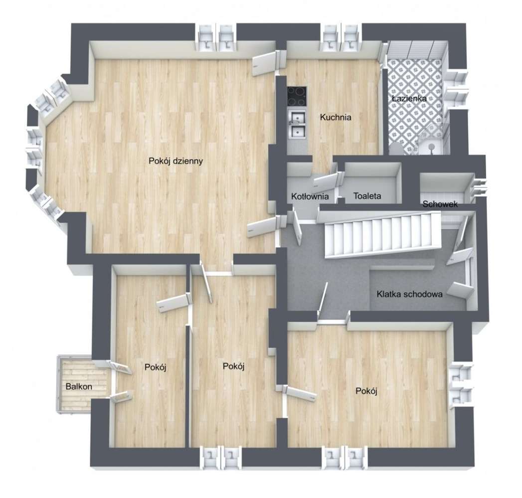Mieszkanie z ogromnym potencjałem, w przedwojennej - Pełny obrazek: 5/5