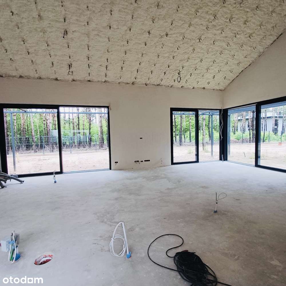 Nowoczesny dom parterowy | Józefów | piwnica | budynek gosp.-14