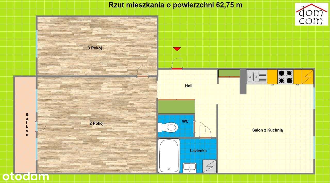 Mieszkanie, 63 m², Zabrze-19