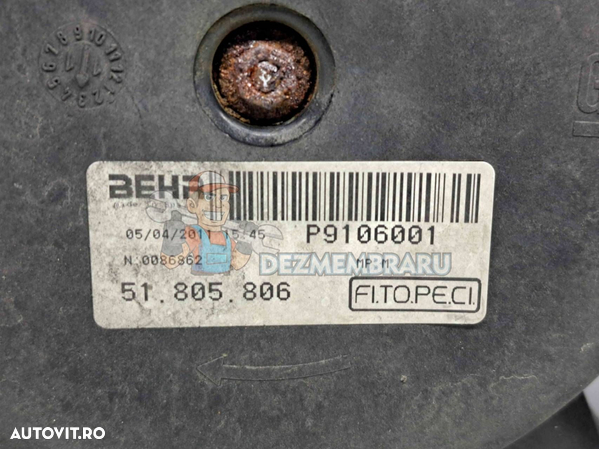 Electroventilator Peugeot Bipper (AA) [Fabr 2008-2014] 51780660   51805806 - 5