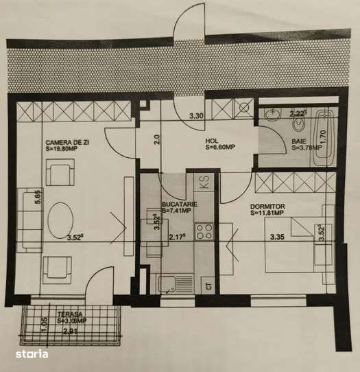 Apartament 2 Camere |  zona Tractorul | Parcare Inclusa-5