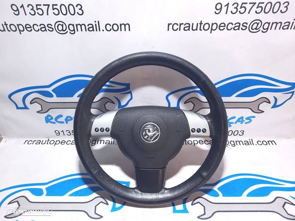 VOLANTE GUIADOR COMPLETO OPEL 13175440 9186750 OPEL VECTRA C Z02 PELE PERFURADA COMANDOS MULTIFUNÇÕES AIRBAG - 8