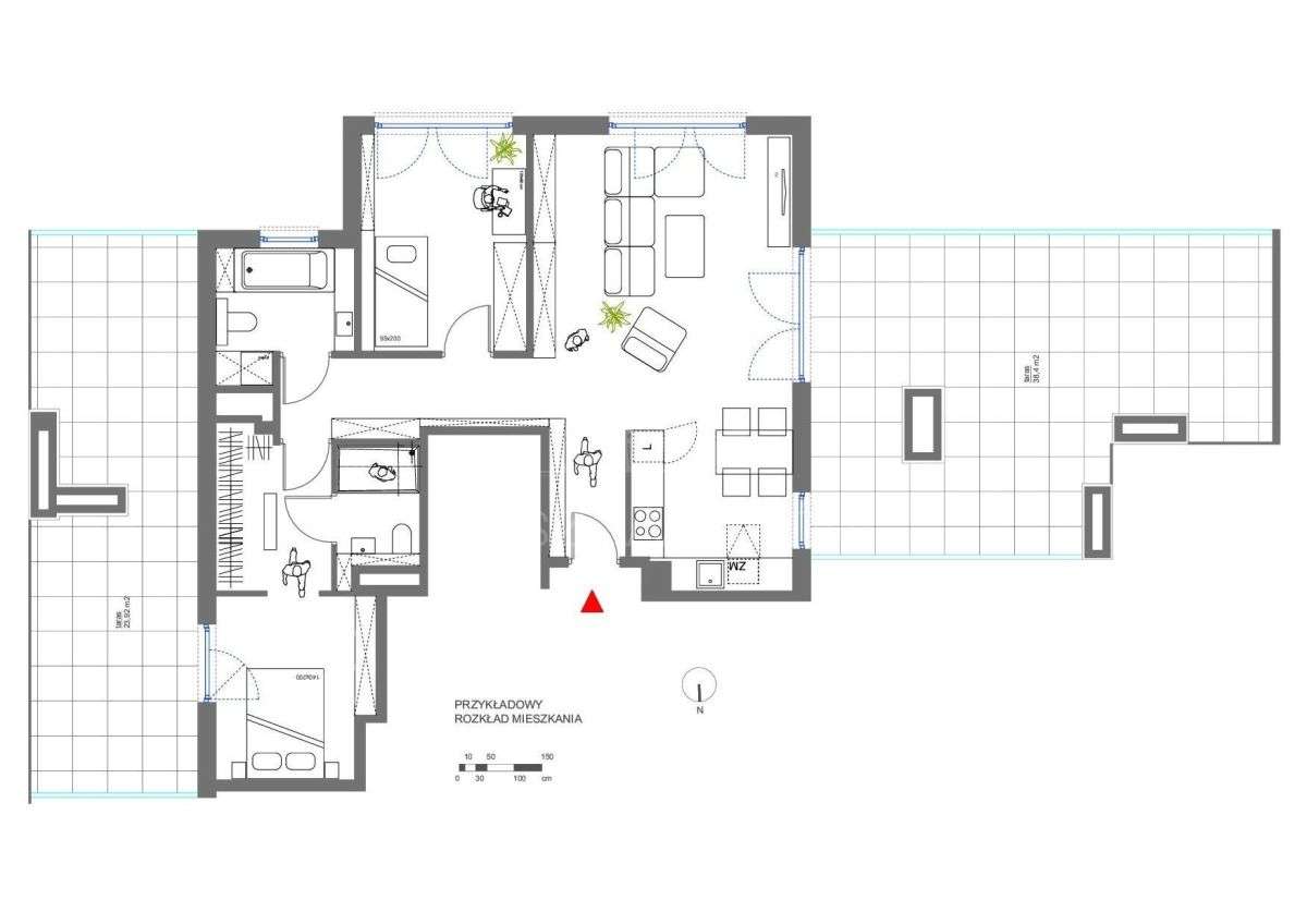 Designerskie mieszkanie z tarasam-18