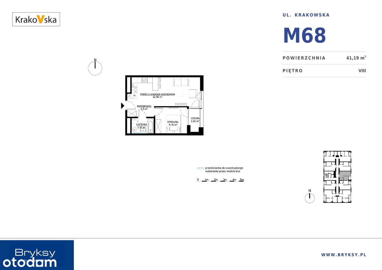 KrakoVska 2 | mieszkanie 2-pok. | M68 - Pełny obrazek: 3/8